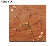 桜の掛け時計（案）Ａ３タイプ（金色）