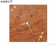 桜の掛け時計（案）Ａ４タイプ（白色）
