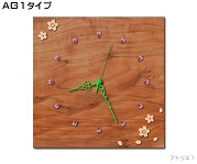 桜の掛け時計（案）ＡＧ１タイプ（緑色１）