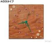 桜の掛け時計（案）ＡＧ３タイプ（緑色３）
