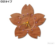 桜の掛け時計（案）Ｇ２タイプ（金色）