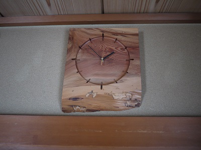 アトリエ１のインテリア掛け時計は和室にも合う事例