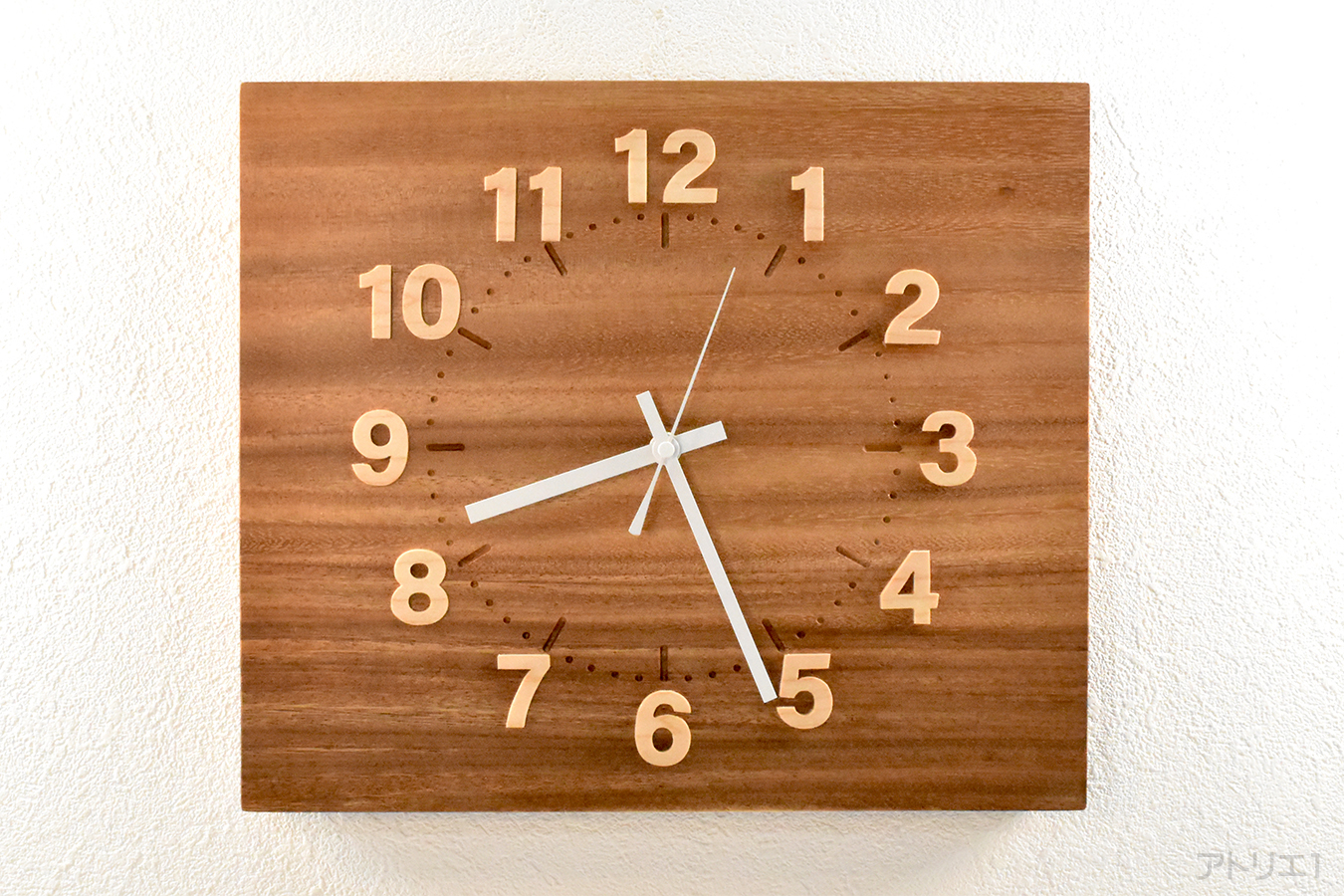 木の時計掛時計モンキーポッド