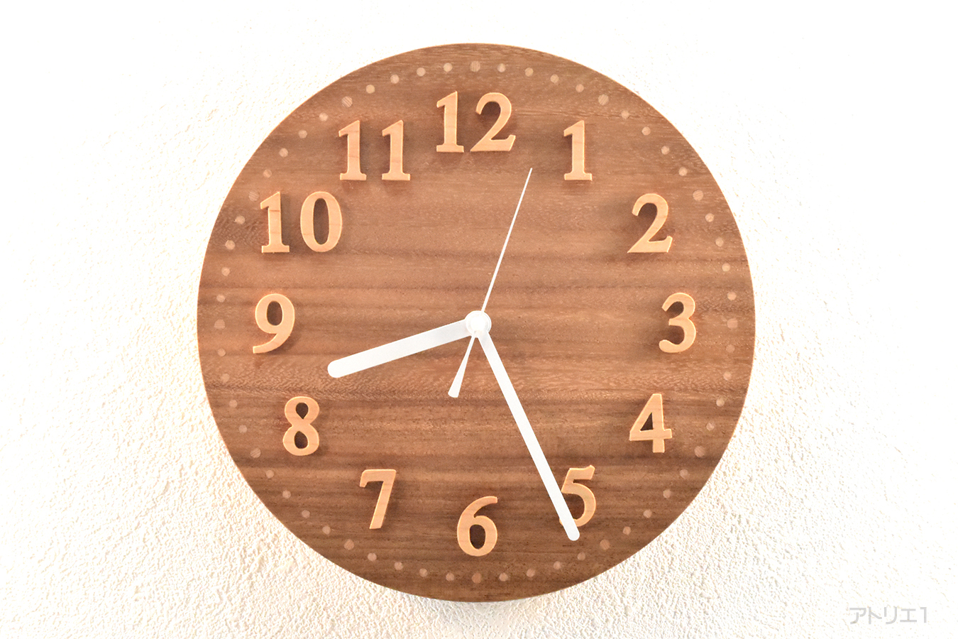 木の時計掛時計モンキーポッド
