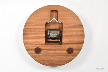 夫婦円満の木《モンキーポッド》 木製時計7（掛け時計） 木の時計掛時計