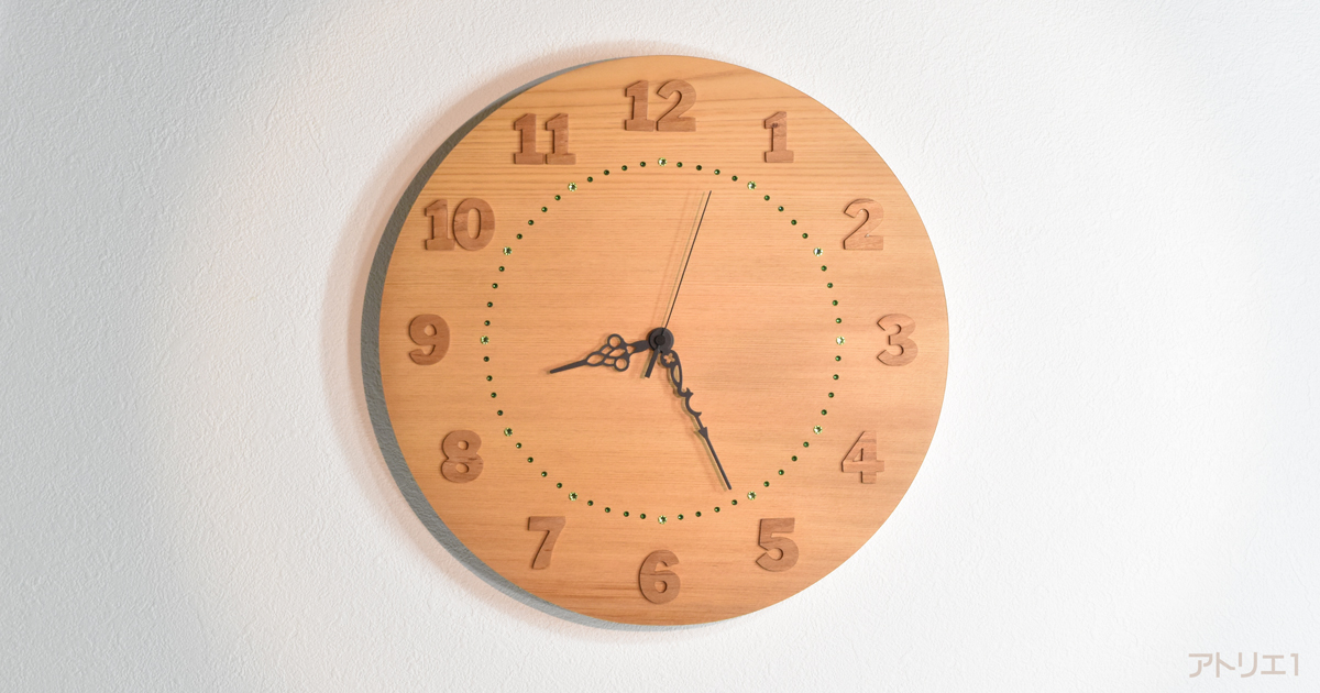 掛け時計 オーダーデコ 八角時計／商品一覧 | キコリ 手づくり時計工房【本店】｜壁掛け