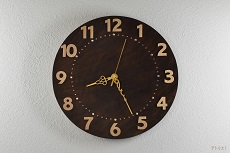 ブラックウオルナットの掛け時計