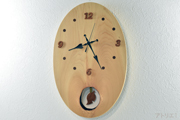 檜の振り子時計