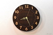 ブラックウオルナットの掛け時計６