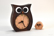 ふくろうの置き時計：親子ver4