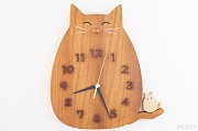 ねこにゃんの掛け時計