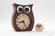 ふくろうの置き時計：親子ver