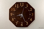 ブラックウォルナットの木婚式の八角時計